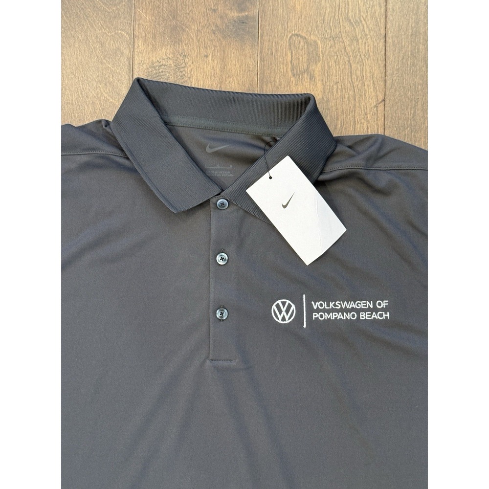 NWT Nike Volkswagen Of Pompano Beach Polo Golf Shirt Mens Size‎ L DC1963-060